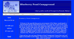Desktop Screenshot of blueberrycampground.com